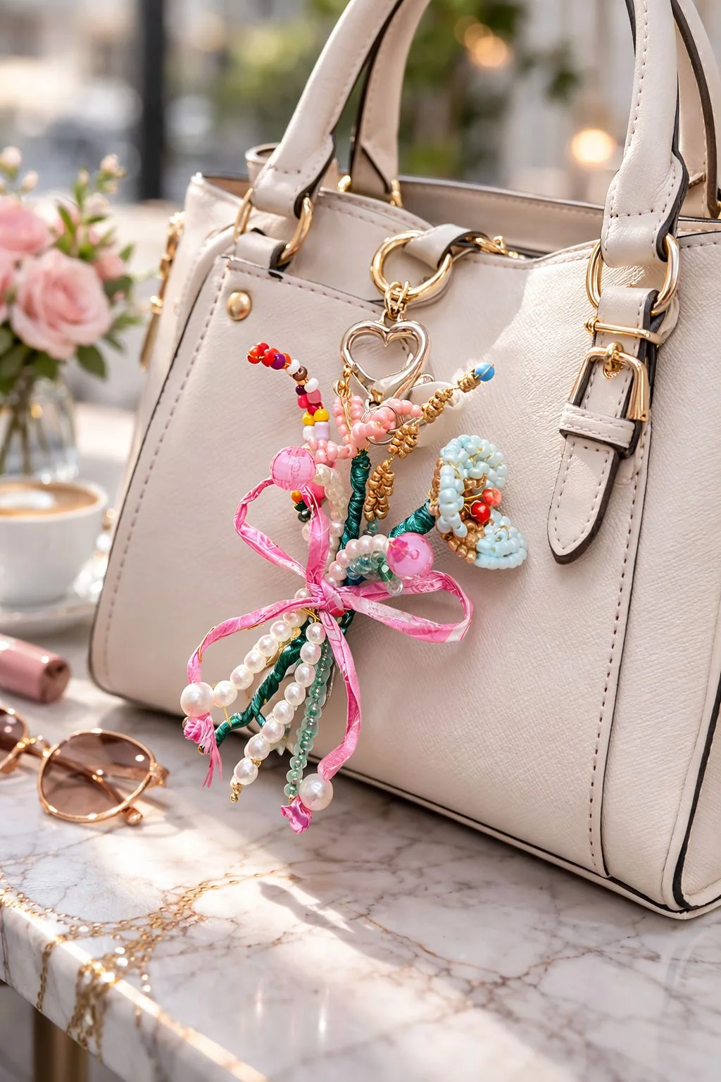 🎀Petal Twirl Keychain