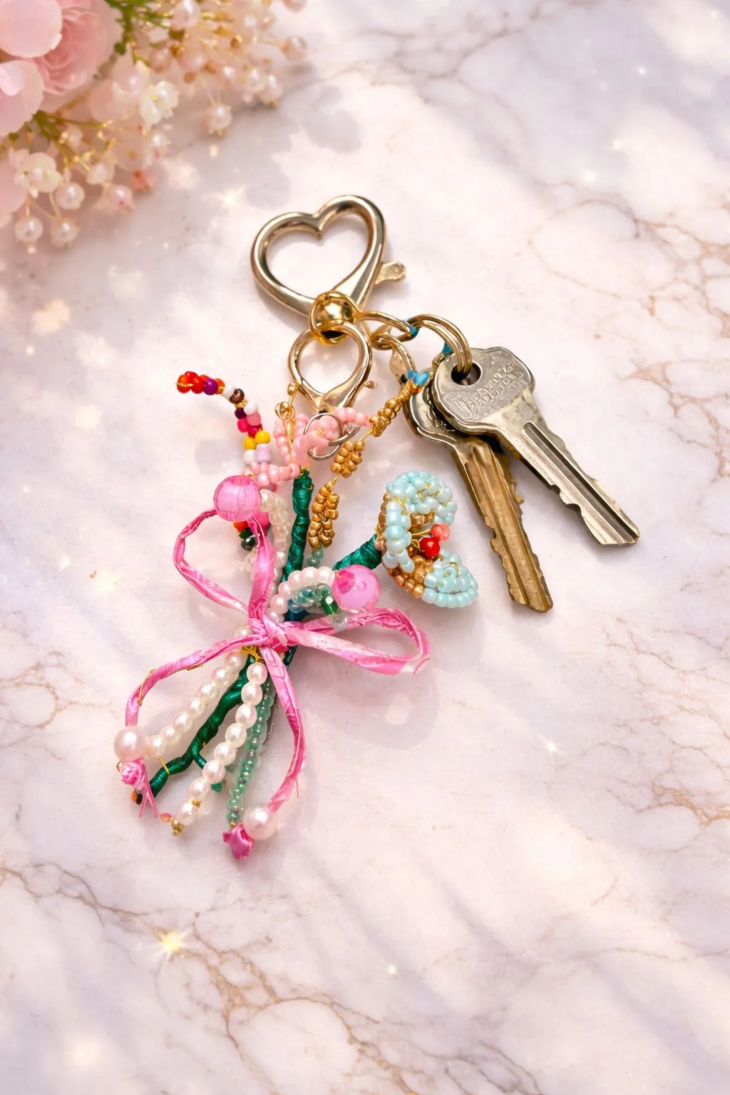 🎀Petal Twirl Keychain 3